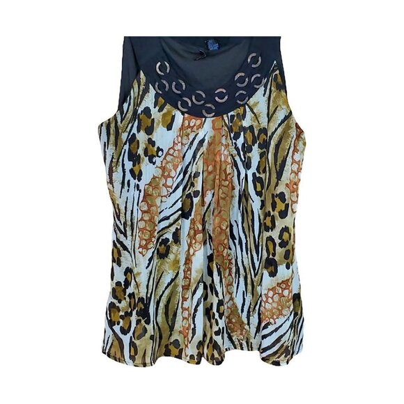 🏆135 New Directions Animal Print Tank Top - Picture 9 of 9